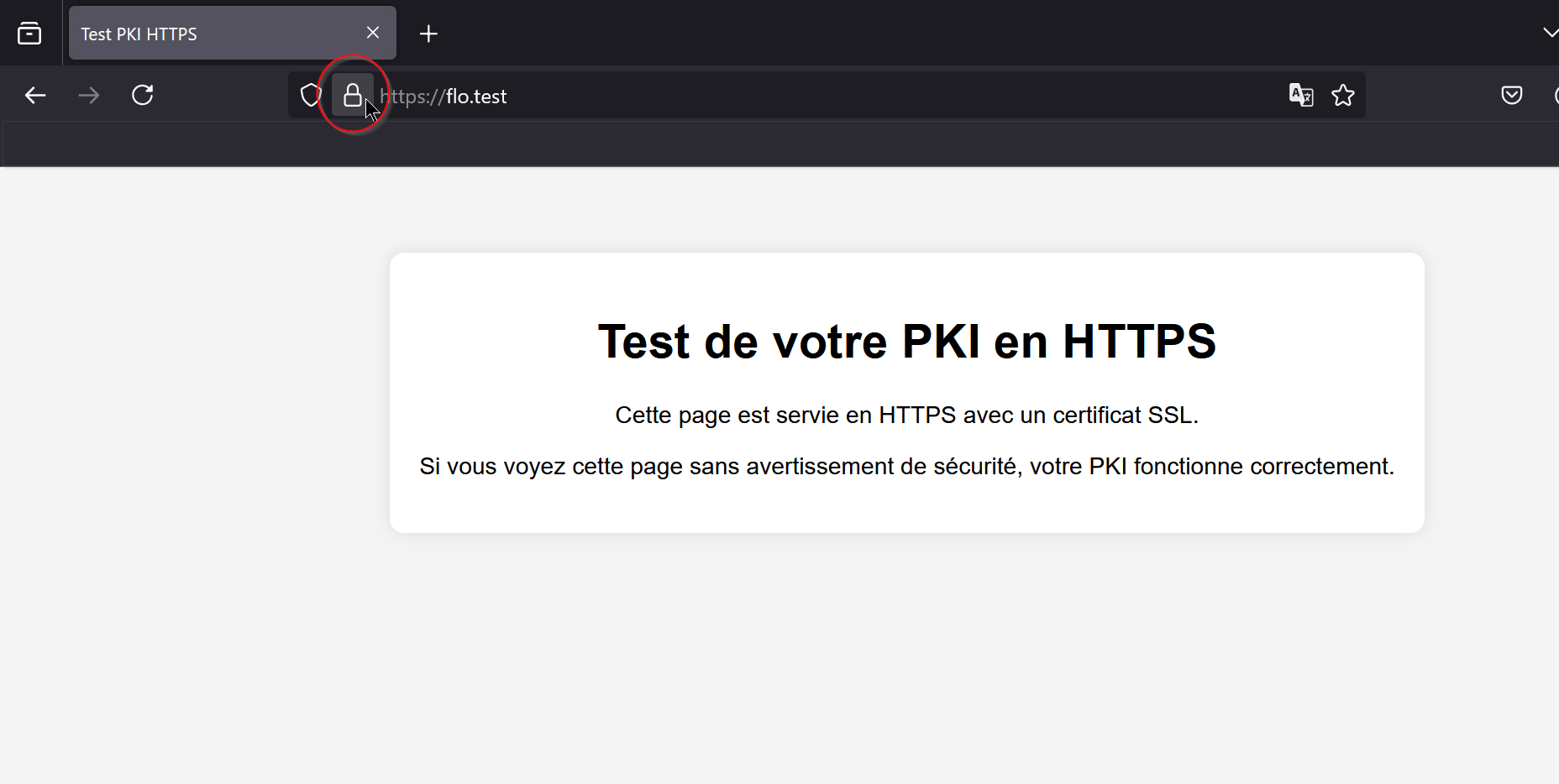accès HTTPS